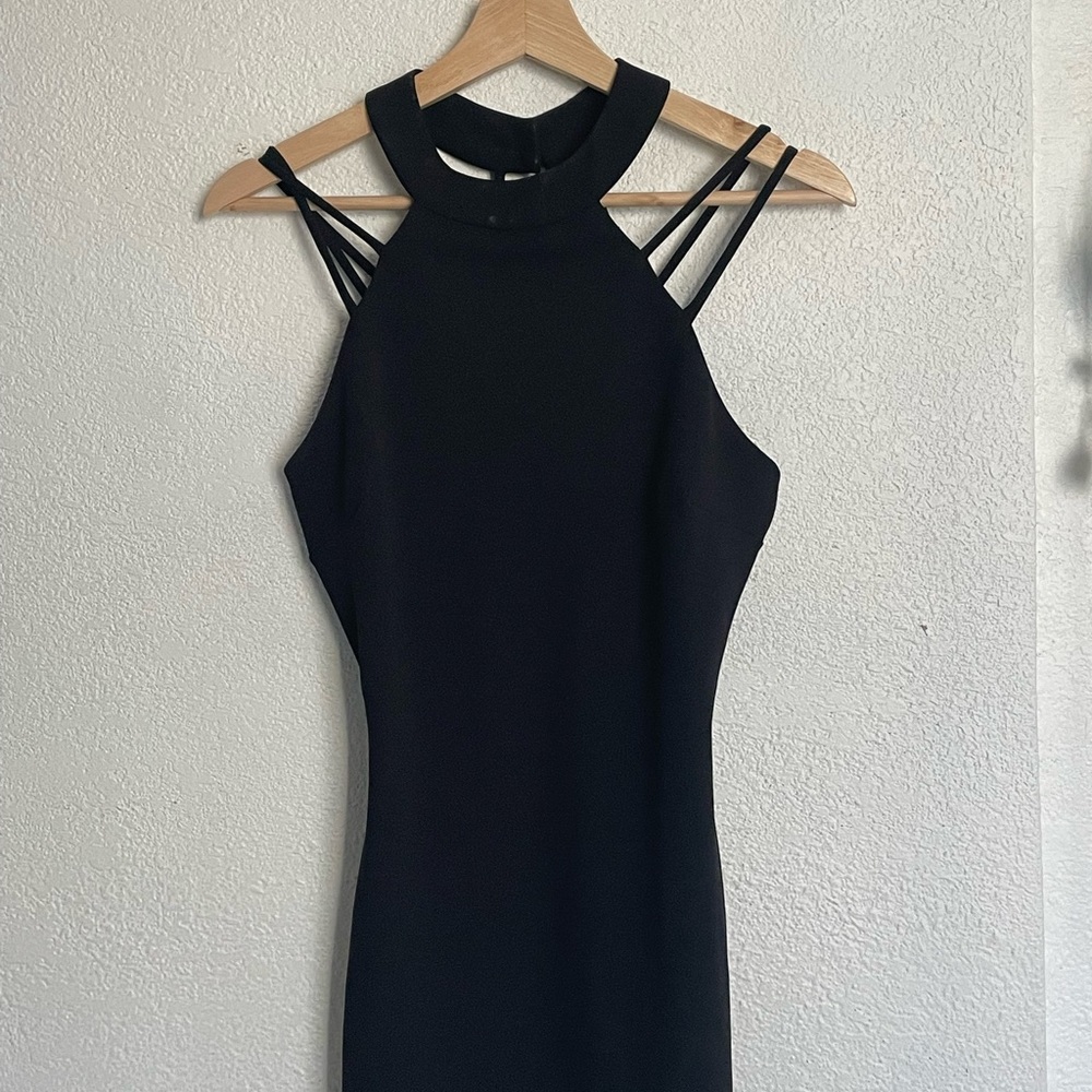 BLACK STRAPPED DRESS - Picture 2 of 3